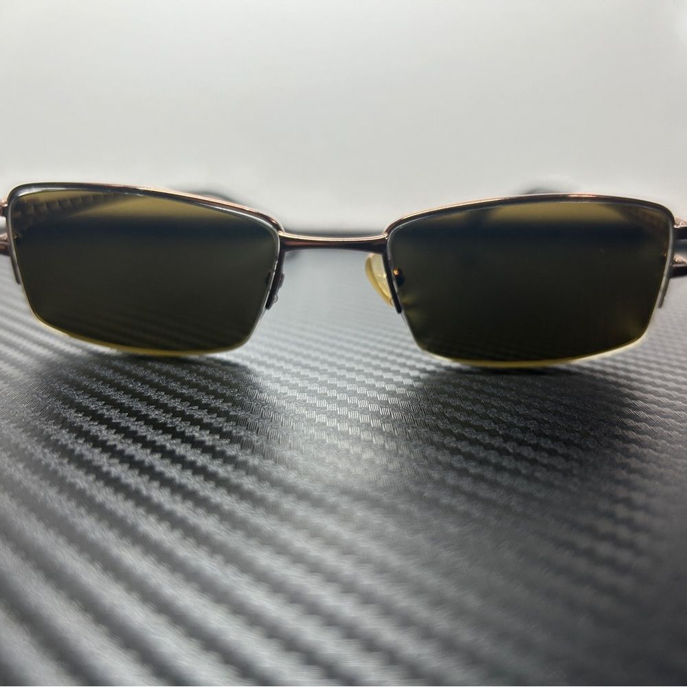 Semi-rimless Rectangular Black Sunglasses